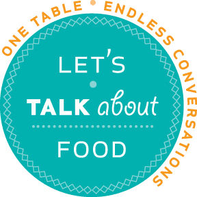 Logo: Let's Talk About Food.