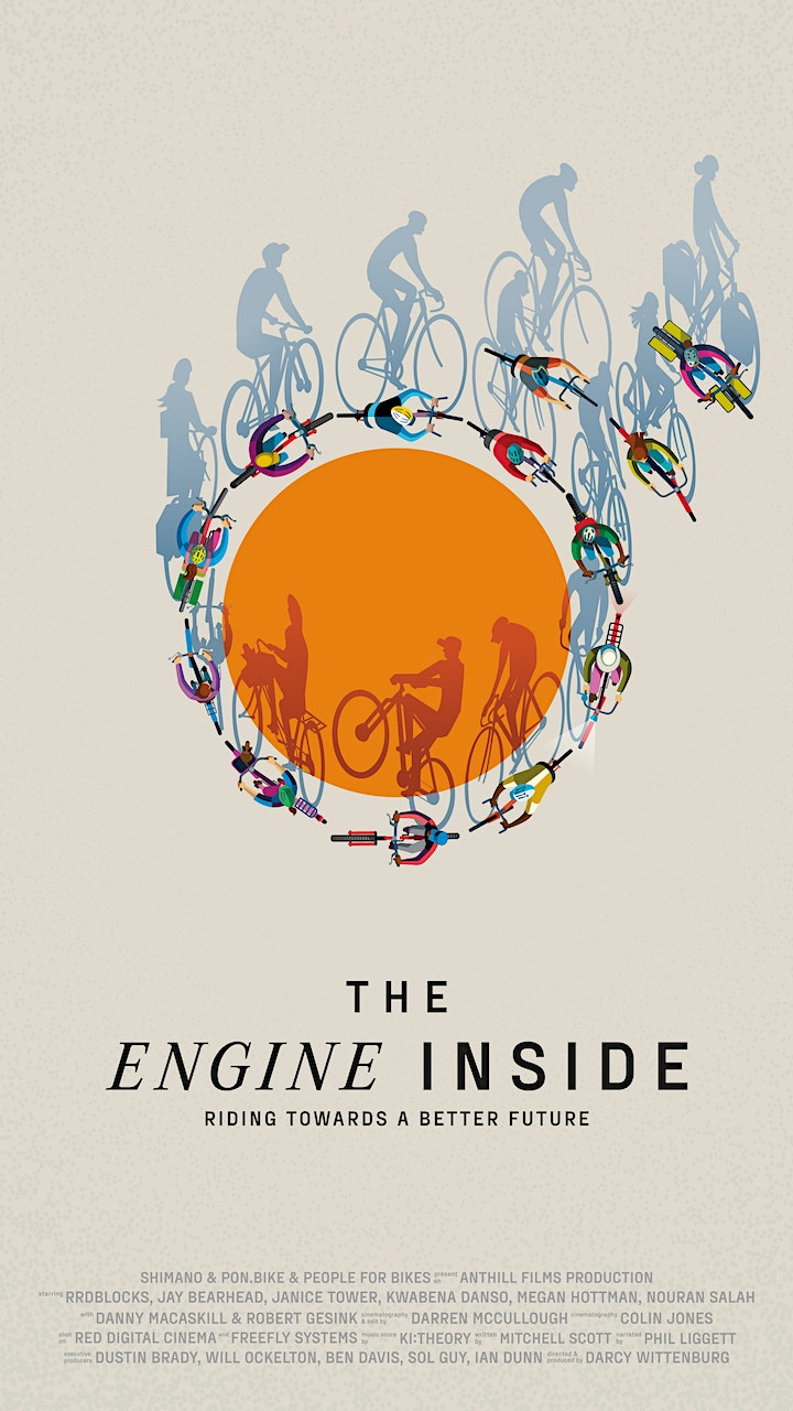 Poster for Bicycle Film Festival Presents The Engine Inside