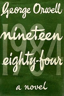 George Orwell, nineteen eighty-four, first edition cover.