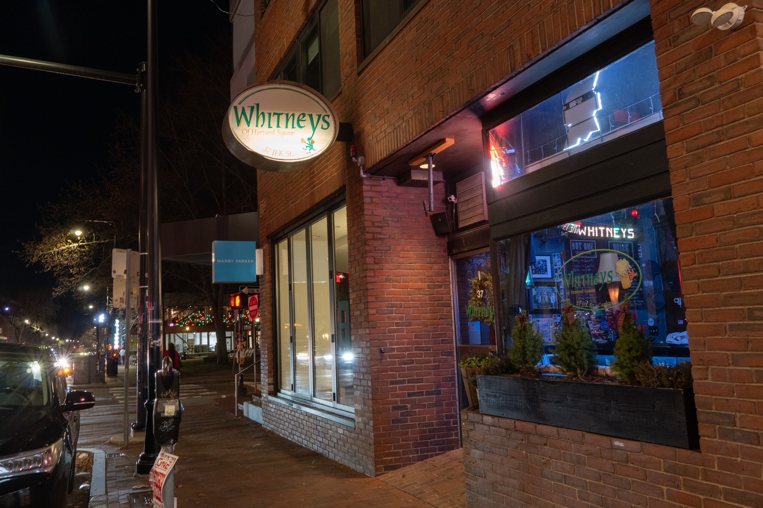 Whitneys is located at 37 John F. Kennedy St. The longtime Harvard Square bar will close following a monthslong dispute with its landlord.