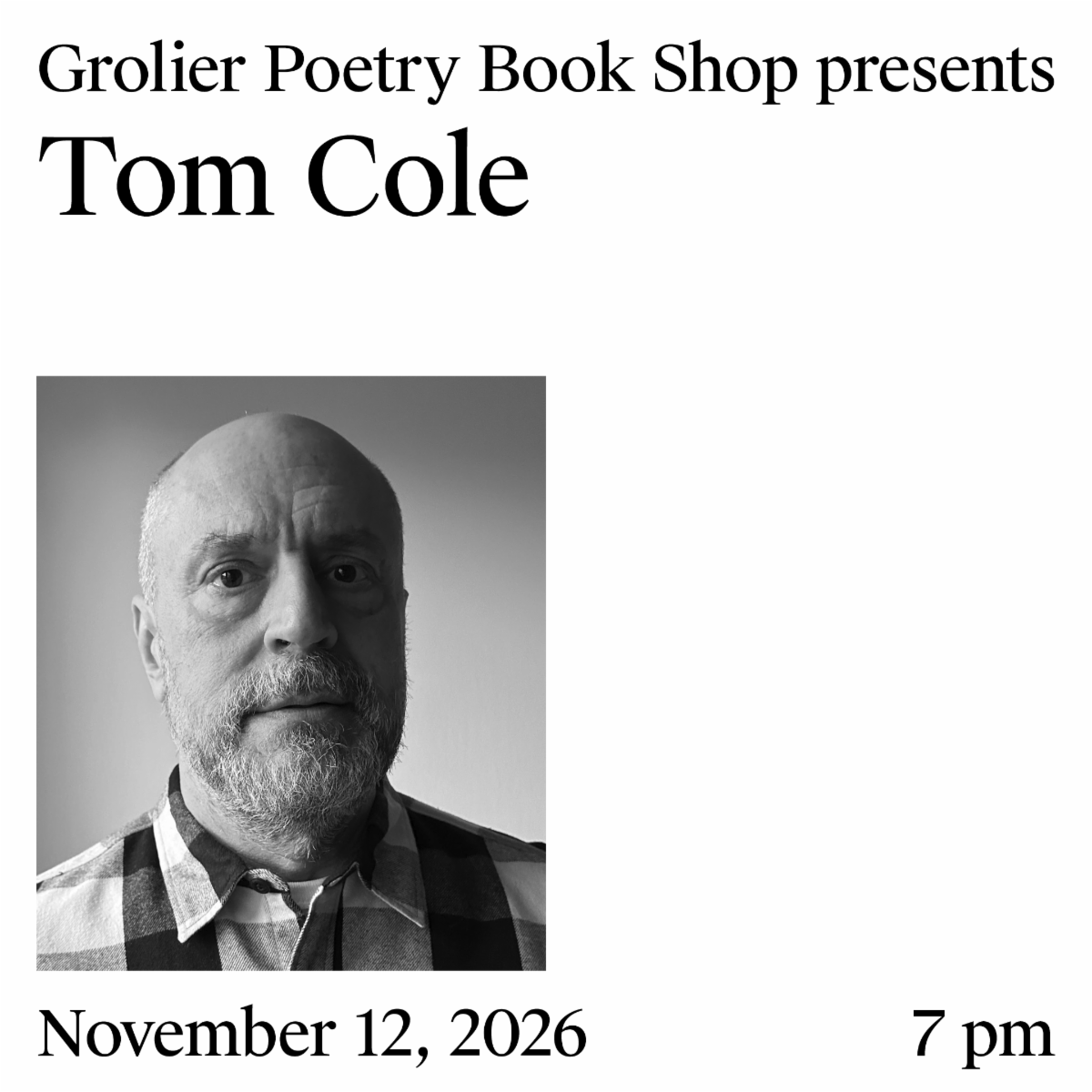 Tom Cole in conversation with Michael Bronski